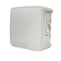 Коробка монтажна для відкритого встановлення 75х75х48 мм (зовн. 90х90х51 мм) IP65 сіра UEC