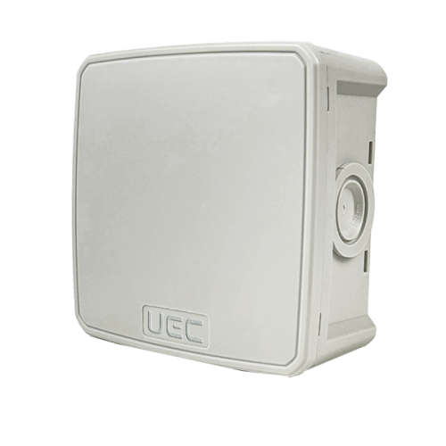 Коробка монтажна для відкритого встановлення 75х75х48 мм (зовн. 90х90х51 мм) IP65 сіра UEC