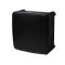 Коробка монтажна для відкритого встановлення без отворів 100х100х50 мм (зовн. 115х115х54 мм) IP66 із скобами чорна UEC