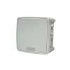 Коробка монтажна для відкритого встановлення 100х100х50 мм (зовн. 115х115х54 мм) IP65 із скобами сіра UEC