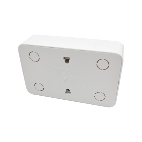 2-outlet 2P non-grounded socket 10A 250V white LINEA