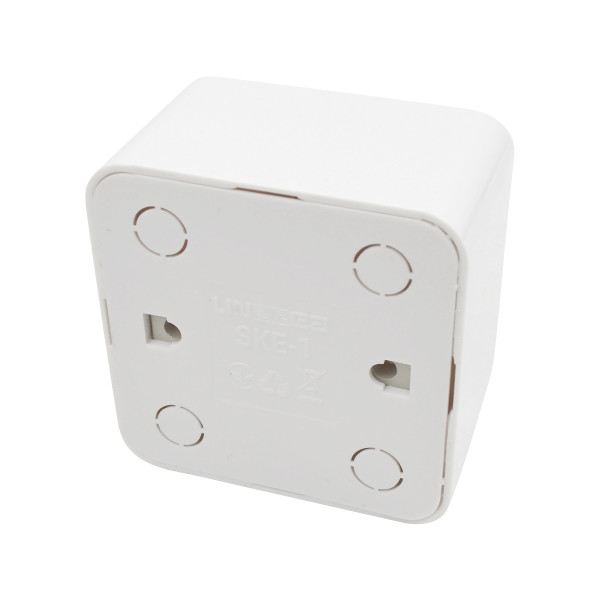 1-outlet 2P+E grounded socket 16A 250V white LINEA