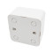 1-outlet 2P+E grounded socket 16A 250V white LINEA