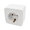 1-outlet 2P+E grounded socket 16A 250V white LINEA