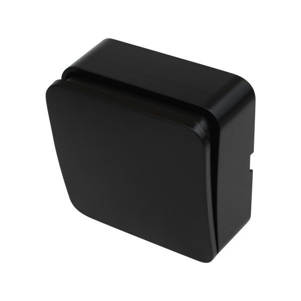 1-gang switch 10A 250V black LINEA