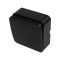 1-gang switch 10A 250V black LINEA