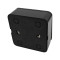 1-gang switch 10A 250V black LINEA