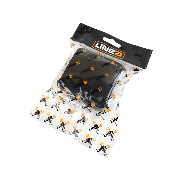 1-gang switch 10A 250V black LINEA