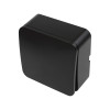 1-gang switch 10A 250V black LINEA