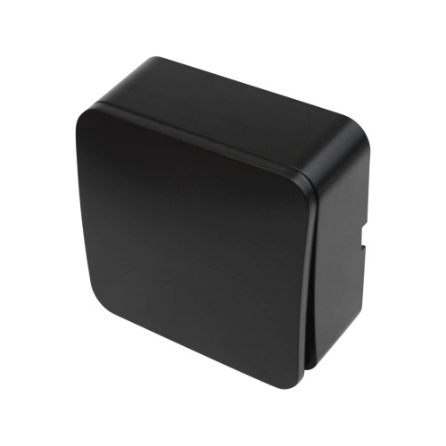 1-gang switch 10A 250V black LINEA