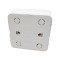 1-gang switch 10A 250V white LINEA