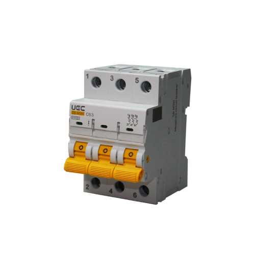 Miniature circuit breaker SB-M9H 3P 63A type C 10kA UEC