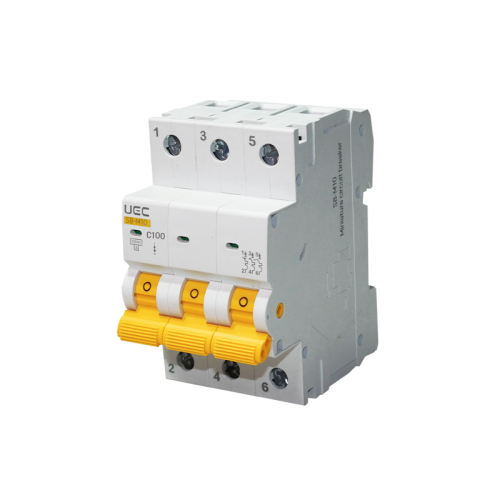 Модульний автоматичний вимикач SB-M10 3P 100A  характеристика C  10кA UEC