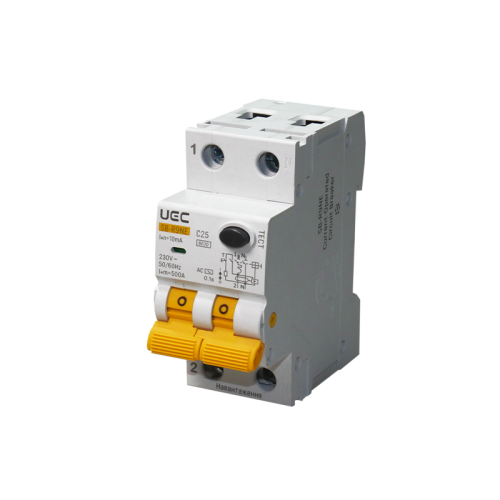 Автомат диференційного захисту SB-R9NE 2P C 25A  10mA Tип AC  6kA UEC