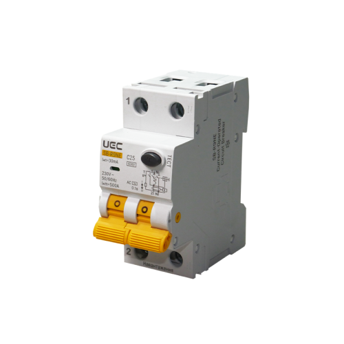 Автомат диференційного захисту SB-R9NE 2P C 25A  30mA Tип AC  6kA UEC