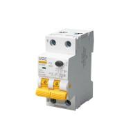 Автомат диференційного захисту SB-R9NE 2P C 25A  100mA Tип AC  6kA UEC