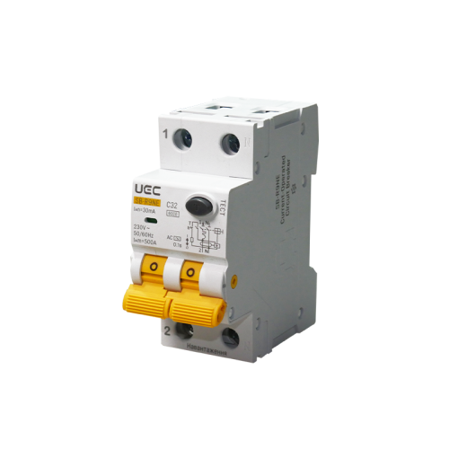 Автомат диференційного захисту SB-R9NE 2P C 32A  30mA Tип AC  6kA UEC