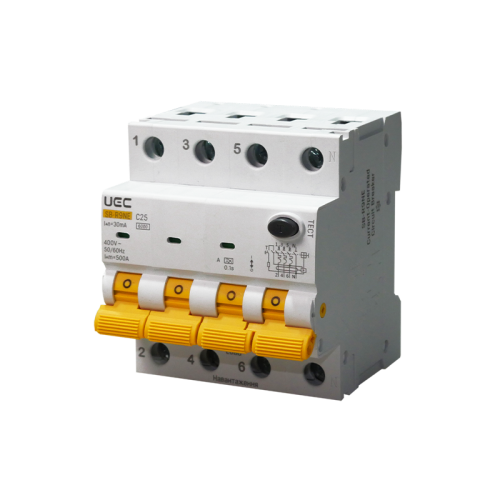 Автомат диференційного захисту SB-R9NE 4P C 25A  30mA Tип A  6kA UEC