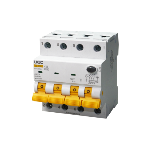Автомат диференційного захисту SB-R9NE 4P C 25A  30mA Tип AC  6kA UEC