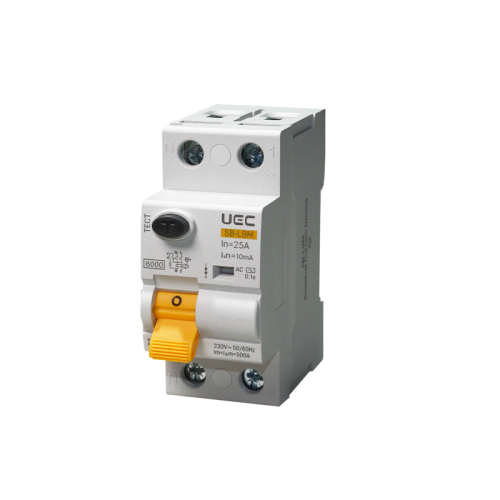 Пристрій захисного відключення SB-L9M 2P 25A  10mA Tип AC  6kA UEC
