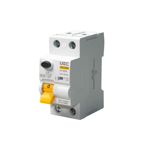 Пристрій захисного відключення SB-L9M 2P 80A  30mA Tип AC  6kA UEC