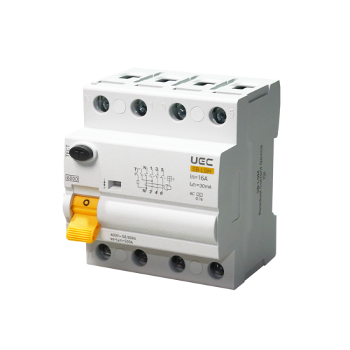 Пристрій захисного відключення SB-L9M 4P 16A  30mA Tип AC  6kA UEC