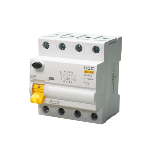 Пристрій захисного відключення SB-L9M 4P 63A  30mA Tип AC  6kA UEC