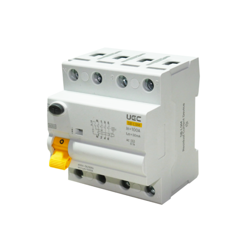 Пристрій захисного відключення SB-L9M 4P 100A  30mA Tип AC  6kA UEC