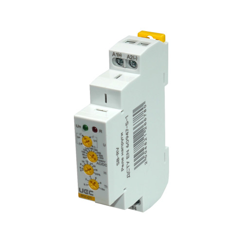 Voltage relay 1-phase RV-1 with locking 110-240 V AC/DC UEC