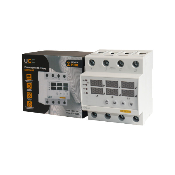 Voltage relay SB-RVA-08 4P 63A UEC