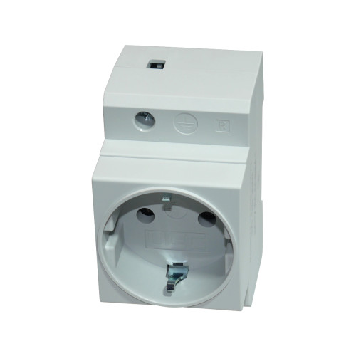 Schuko socket for DIN-rail UEC