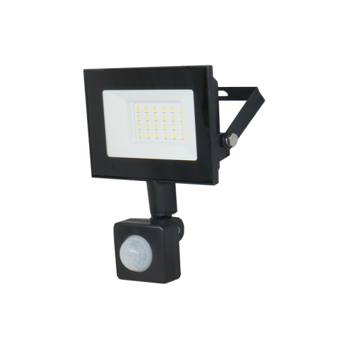 Прожектор LED UEC Delta SLC-MS 20Вт з датчиком руху 6500K IP54 чорний