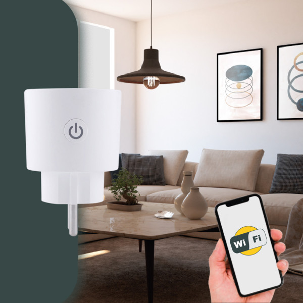 WIFI SMART розетка WPW-16A з енерго-моніторингом IP20 UEC