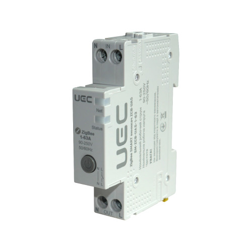 ZIGBEE SMART вимикач ZCB-UA5 на DIN-рейку 1p 63A UEC