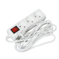 Подовжувач П03В-вимик. 3 місця 2Р/3м. 2х0.75 10А/250 STANDART UEC