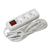 Extension cord P03V 3 sockets 2Р/5m. 2х0,75mm2 on/off 10A/250 STANDART UEC