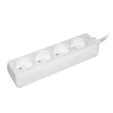 Extension cord P4 4 sockets 2Р/5m 2х0.75mm2 10A/250V STANDART UEC