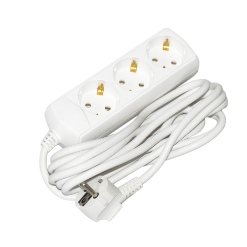 Extension cord P03 3 sockets 2P+PE/3m 3х1mm2 10A/250V ECO UEC