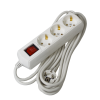 Extension cord P03V 3 sockets 2P+PE/5m 3х1mm2 10A/250V on/off ECO UEC