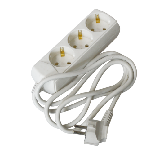 Extension cord P03 3 sockets 2P+PE/1,5m 3х1mm2 10A/250V ECO UEC