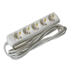 Extension cord P05 5 sockets 2P+PE/3m 3х1mm2 10A/250V ECO UEC