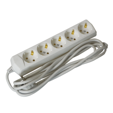 Extension cord P05 5 sockets 2P+PE/3m 3х1mm2 10A/250V ECO UEC