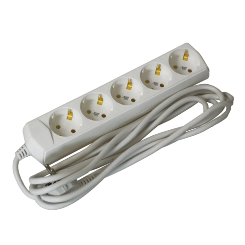 Extension cord P05 5 sockets 2P+PE/3m 3х1mm2 10A/250V ECO UEC