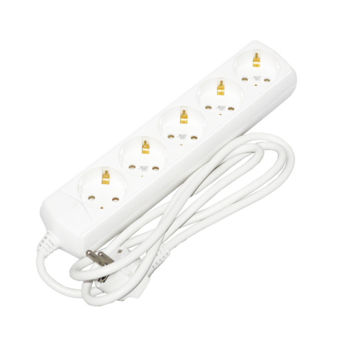 Extension cord P05 5 sockets 2P+PE/1,5m 3х1mm2 10A/250V ECO UEC