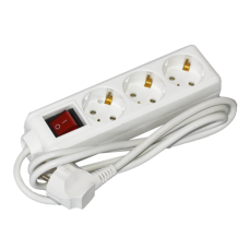 Extension cord P03V 3 sockets 2Р+PЕ/1,5 m 3х1mm2 16A/250 on/off STANDART UEC