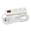 Extension cord P03V 3 sockets 2Р+PЕ/5m 3х1mm2 on/off 16A/250 UEC