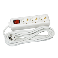 Extension cord P03V 3 sockets 2Р+PЕ/5m 3х1mm2 on/off 16A/250 UEC