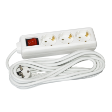 Extension cord P03V 3 sockets 2Р+PЕ/5m 3х1mm2 on/off 16A/250 UEC