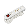 Extension cord P04V 4 sockets 2Р+PЕ/1,5 m 3х1mm2 on/off 16A/250 UEC