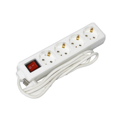 Extension cord P04V 4 sockets 2Р+PЕ/1,5 m 3х1mm2 on/off 16A/250 UEC